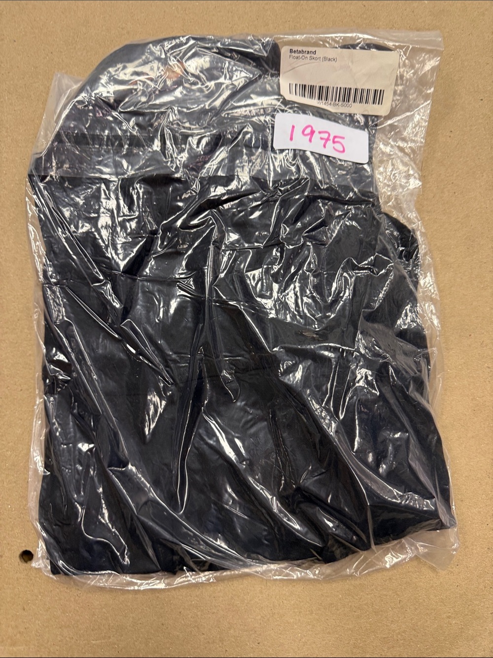 New Betabrand Black Float On Ruffled Skort Skirt Small